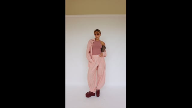 Camisa Rosa Listrado