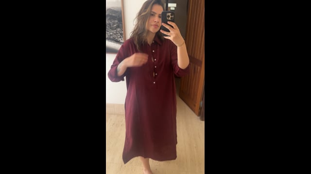 Chemise Linho Burgundy