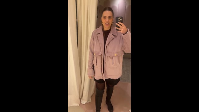 Shacket Cotelê Lavanda