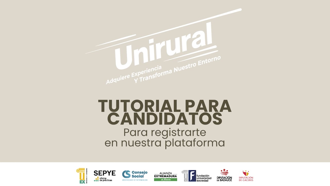 Tutorial para candidatos - Unirural