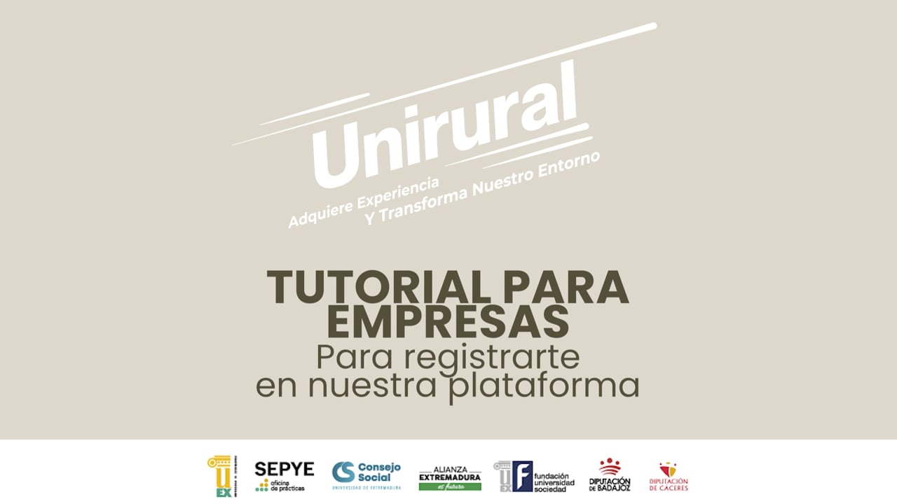 Tutorial para empresas - Unirural