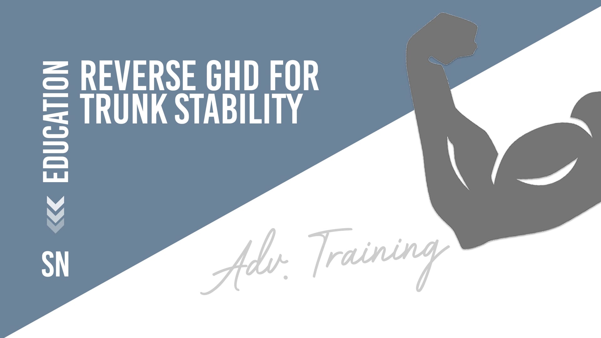 Reverse GHD for trunk stability