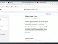 Airtable Client Onboarding App for B2B SaaS Company