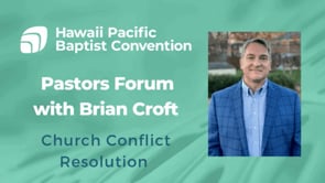 Navigating Church Conflict - Brian Croft - Pastors Forum Sept. 17, 2025