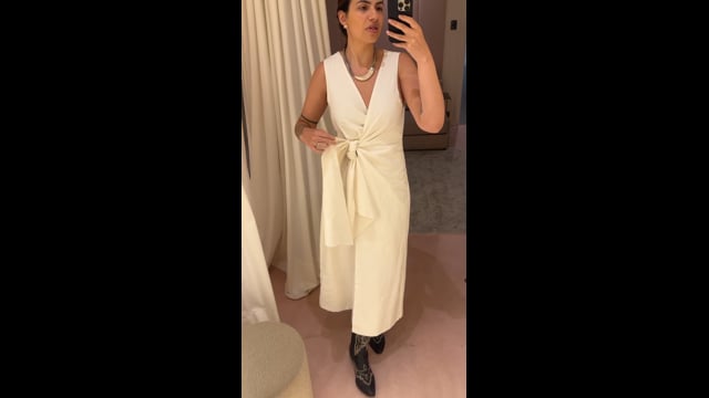 Vestido Tess Linho Off-White