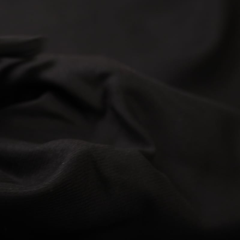 Vidéo: Drap de laine vierge sergé double épaisseur - Noir