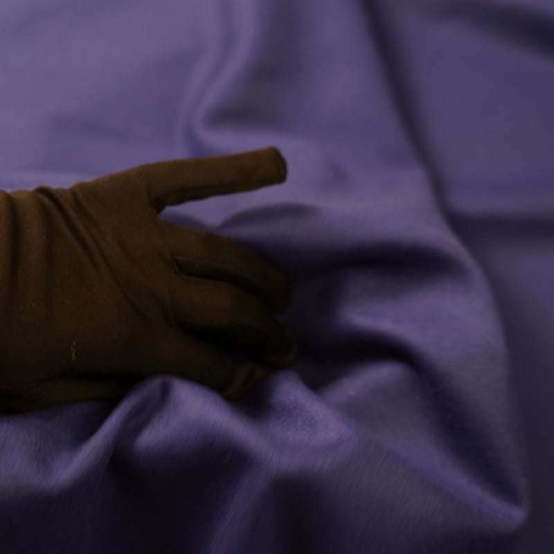 Vidéo: Drap de laine vierge et cachemire - Bleu roi