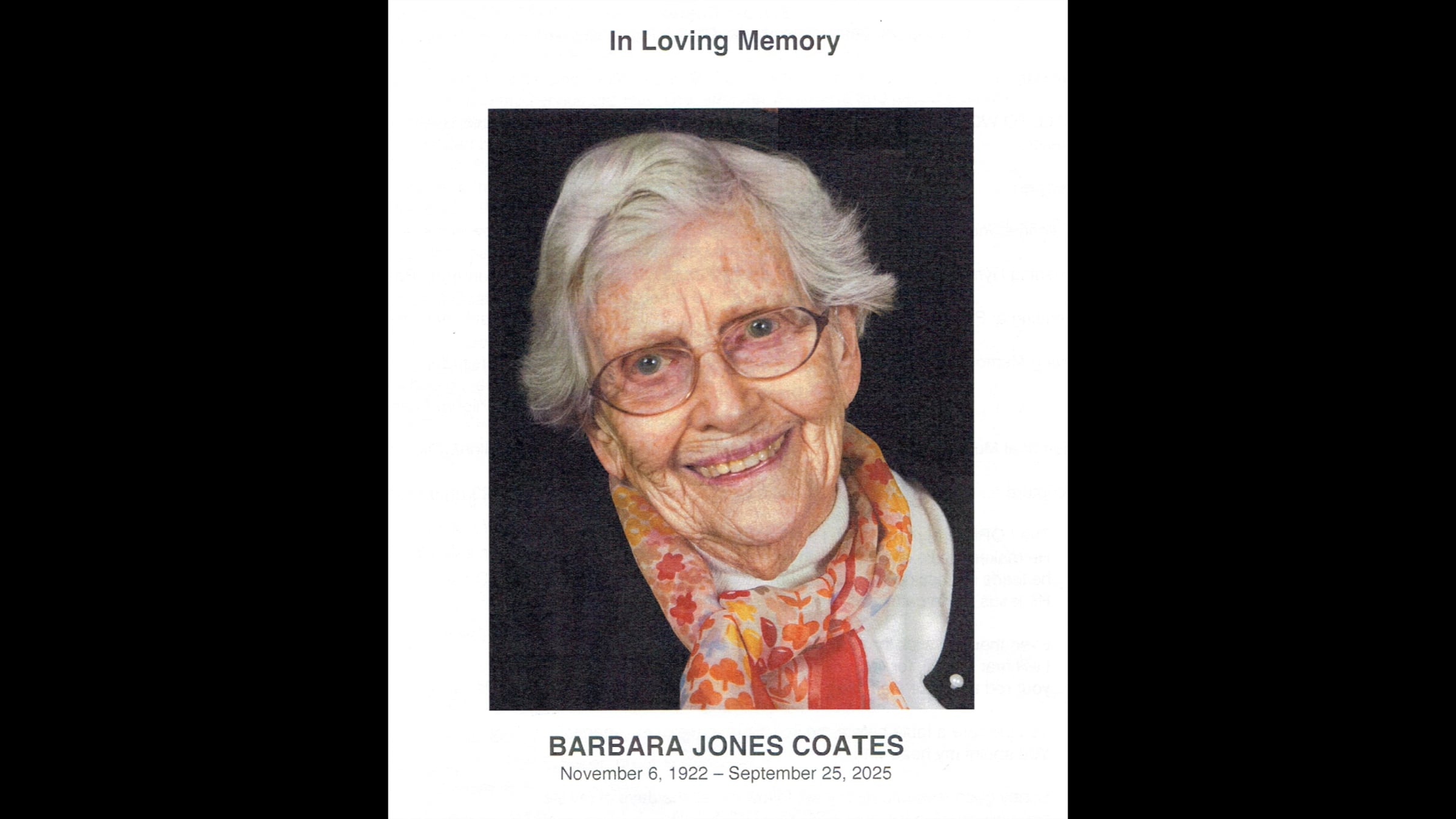 Barbara J. Coates Celebration of Life - October 25, 2025 | Videos ...