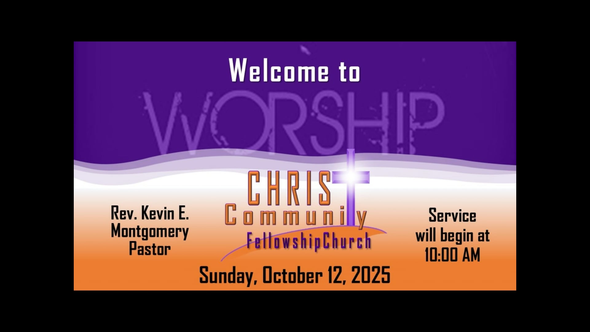Sunday Worship Services