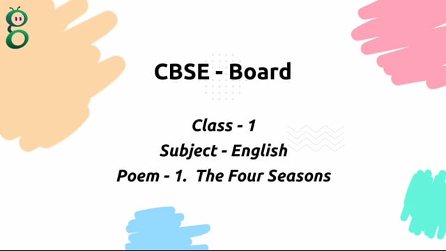 The Four Seasons – Class 1 English