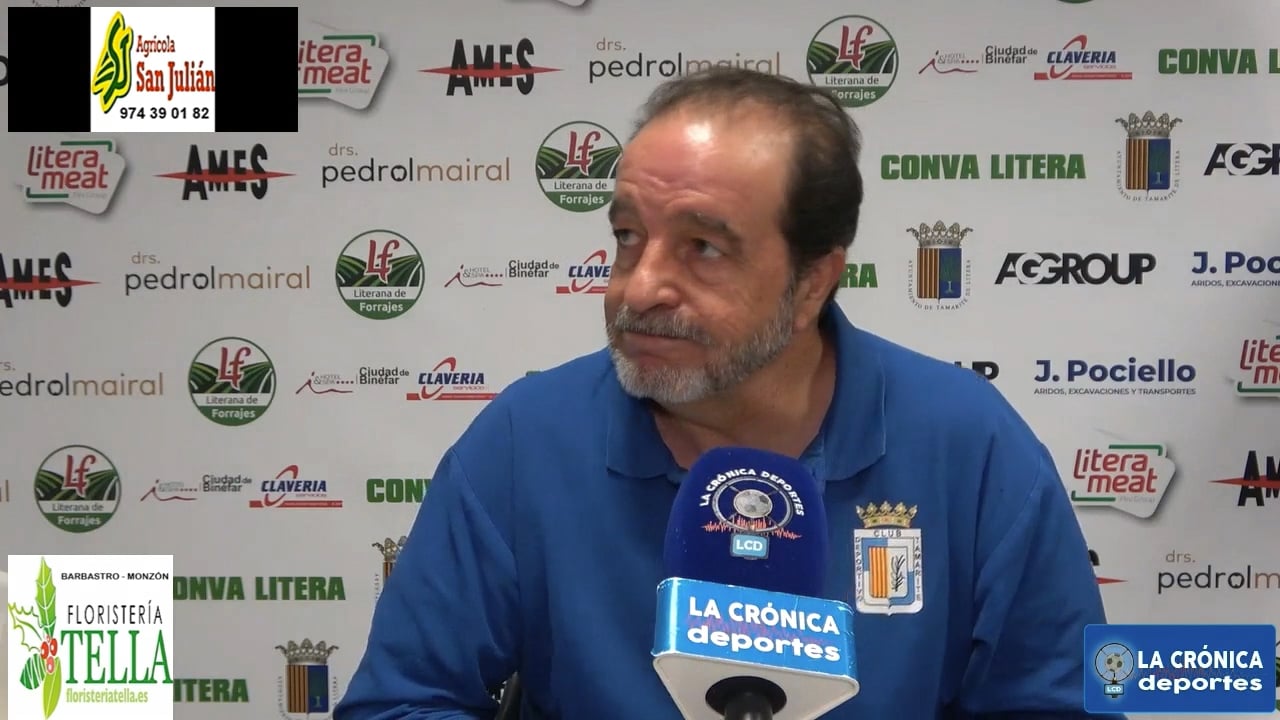 FÉLIX JÍMENEZ (Entrenador Tamarite) CDJ Tamarite 2-2 CD Utrillas / Jor. 8 / Tercera Rfef