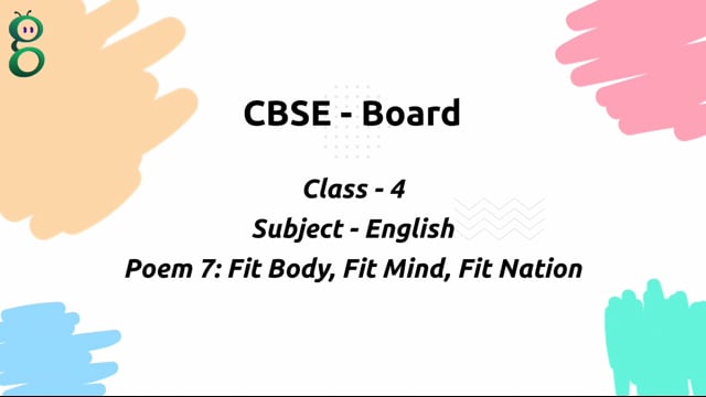 Fit Body, Fit Mind,  Fit Nation – Class 4 English