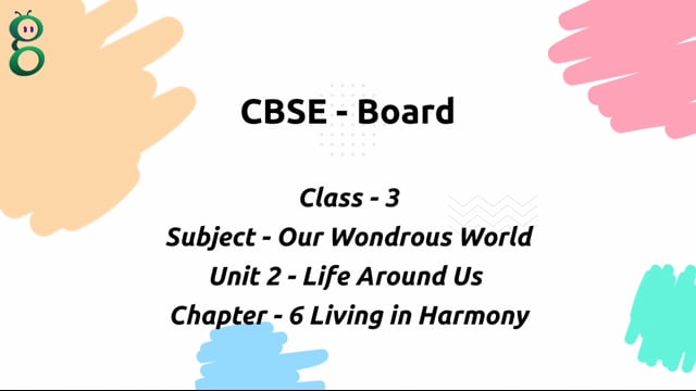 Living in Harmony – Class 3 Environment