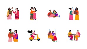 Animated Friends Illustration Art, a Person Illustration by Vectors Market (Thumbnail 5 of 5)