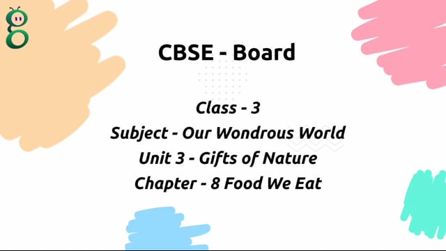 Food We Eat – Class 3 Environment