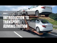 Module 1: Introduction to Transport Administration