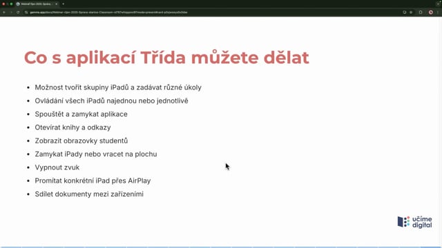 Jak vám Apple Třída a správa iPadů ulehčí práci