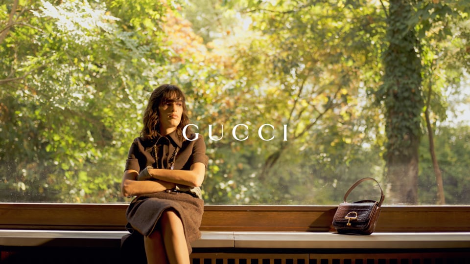 Frame from the Gucci fashion film directed by Gabriele Compagni for MOJEH