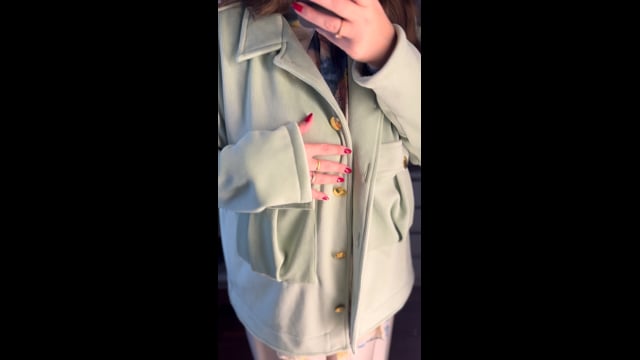 Shacket Cotelê Menta