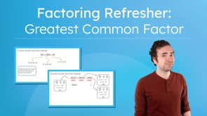 Factoring Refresher: Greatest Common Factor