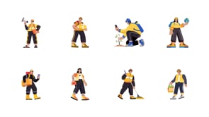 Animated Volunteer Illustration Art, a Person Illustration by Vectors Market (Thumbnail 4 of 4)