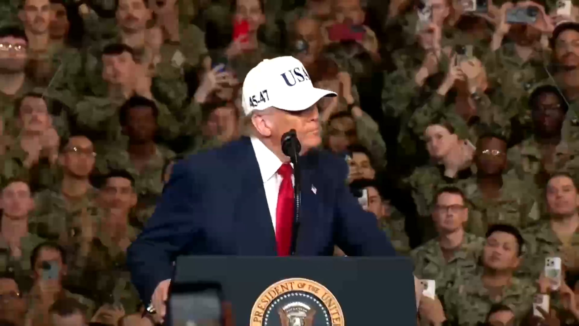 Speech: Donald Trump Addresses the Troops on the USS George Washington ...