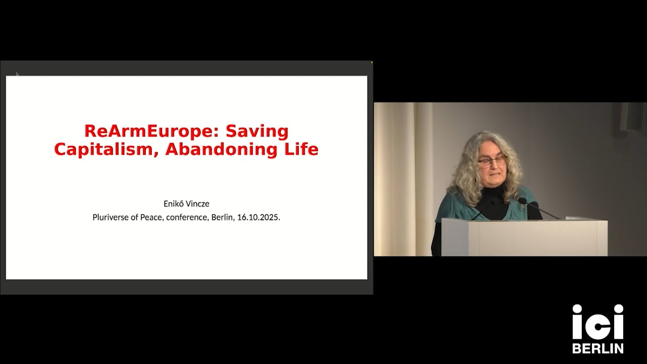 Talk by Enikő Vincze