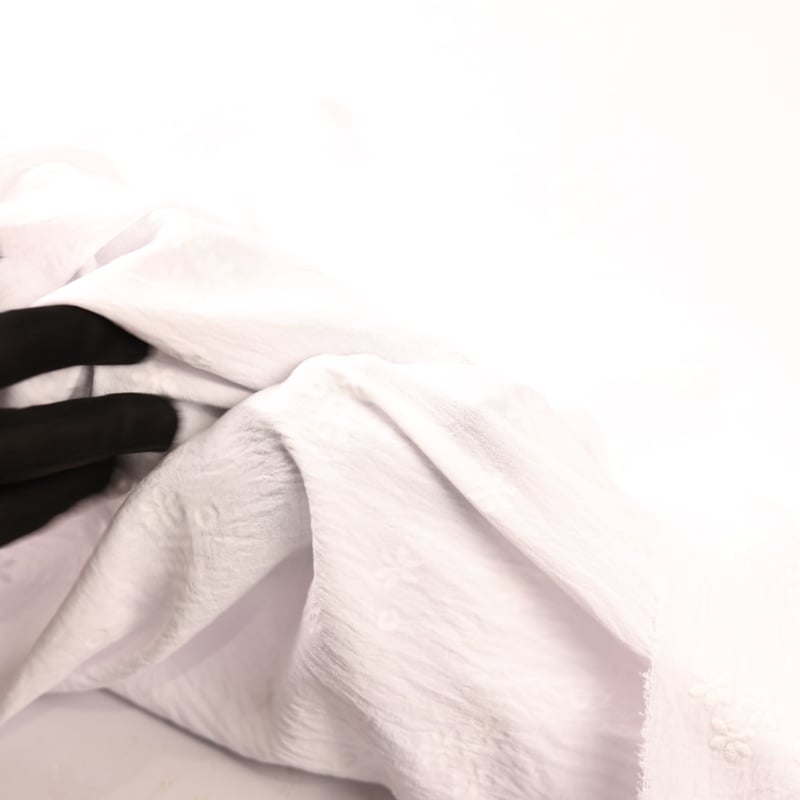 Vidéo: Crêpe gaufré - Fleuri blanc optique Vidéo: Crêpe gaufré - Fleuri blanc optique