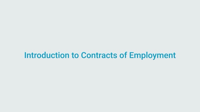 Module 01: Understanding Contracts of Employment - Video Thumbnail