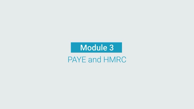 Module 03: PAYE and HMRC - Video Thumbnail