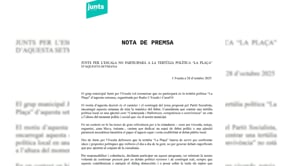 Junts no participa en la tertúlia política d'aquesta setmana: 'El govern està venent una bomba de fum'