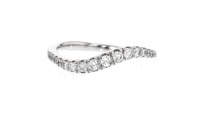.33 ct. t.w. Diamond Wavy Ring in Sterling Silver