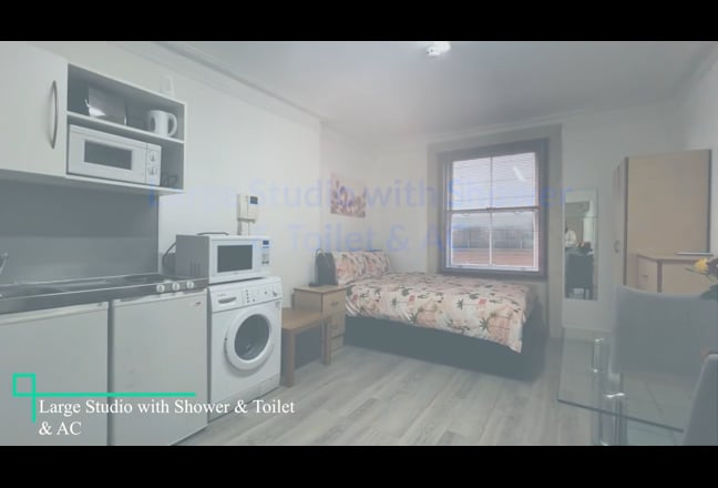 Double Studio Flat with AC in South Kensingto SW7  Main Photo