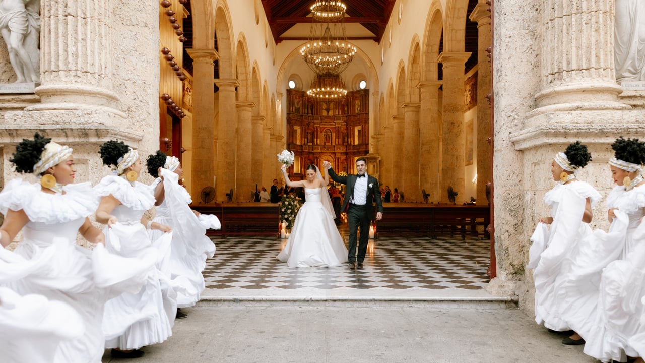 Película de boda de Monique & Gregory — Cartagena, Colombia