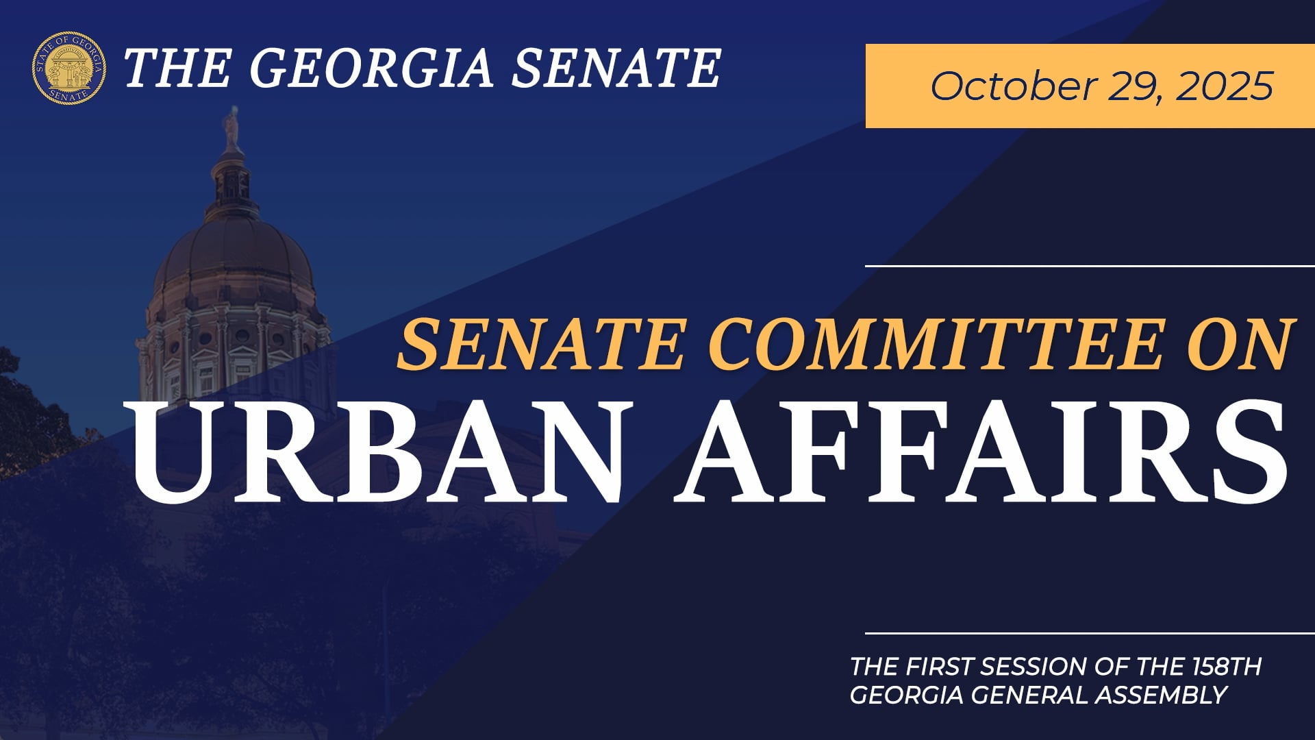 10/29/2025 Senate Committee on Urban Affairs