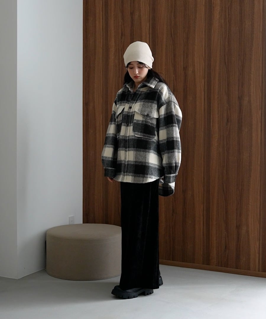 WOMENS】シャギーチェックBIG CPOジャケット | [公式]レイジブルー