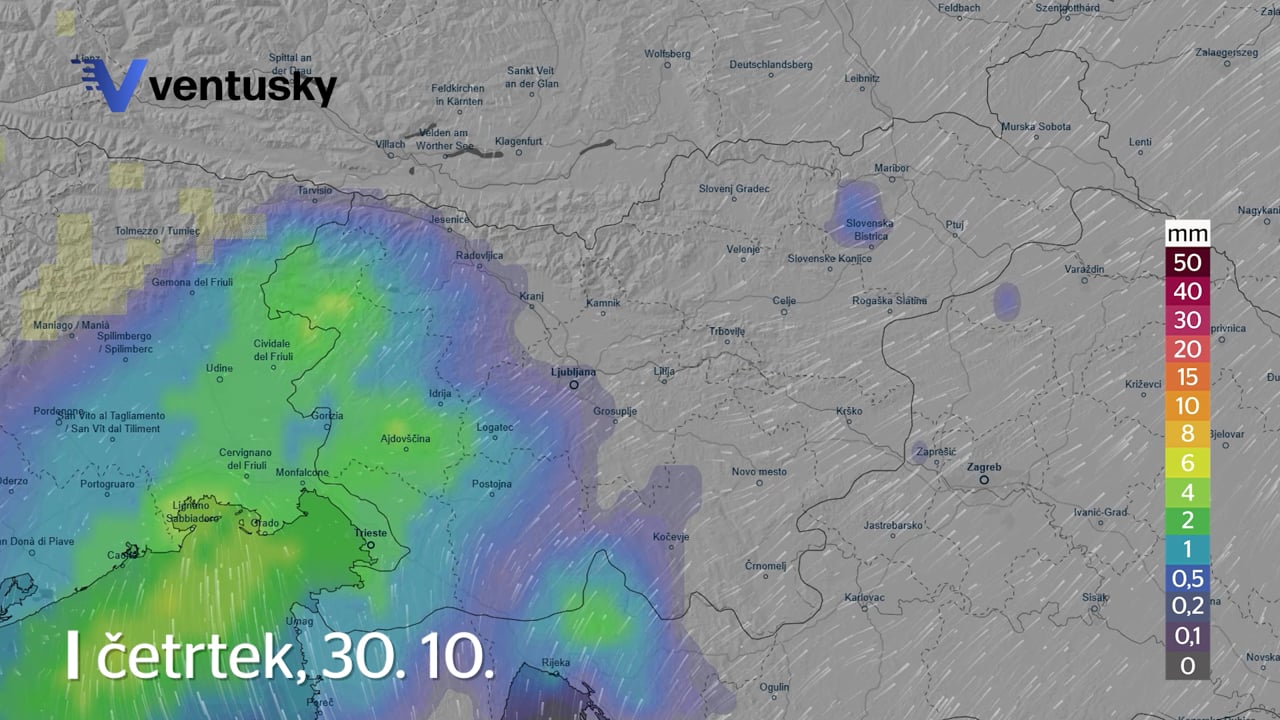 Takšno bo vreme za praznični konec tedna: v noči na ponedeljek sledi preobrat #animacija