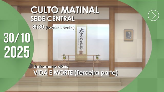 Capa do vídeo “Culto Matinal | Sede Central - 30/10/2025”