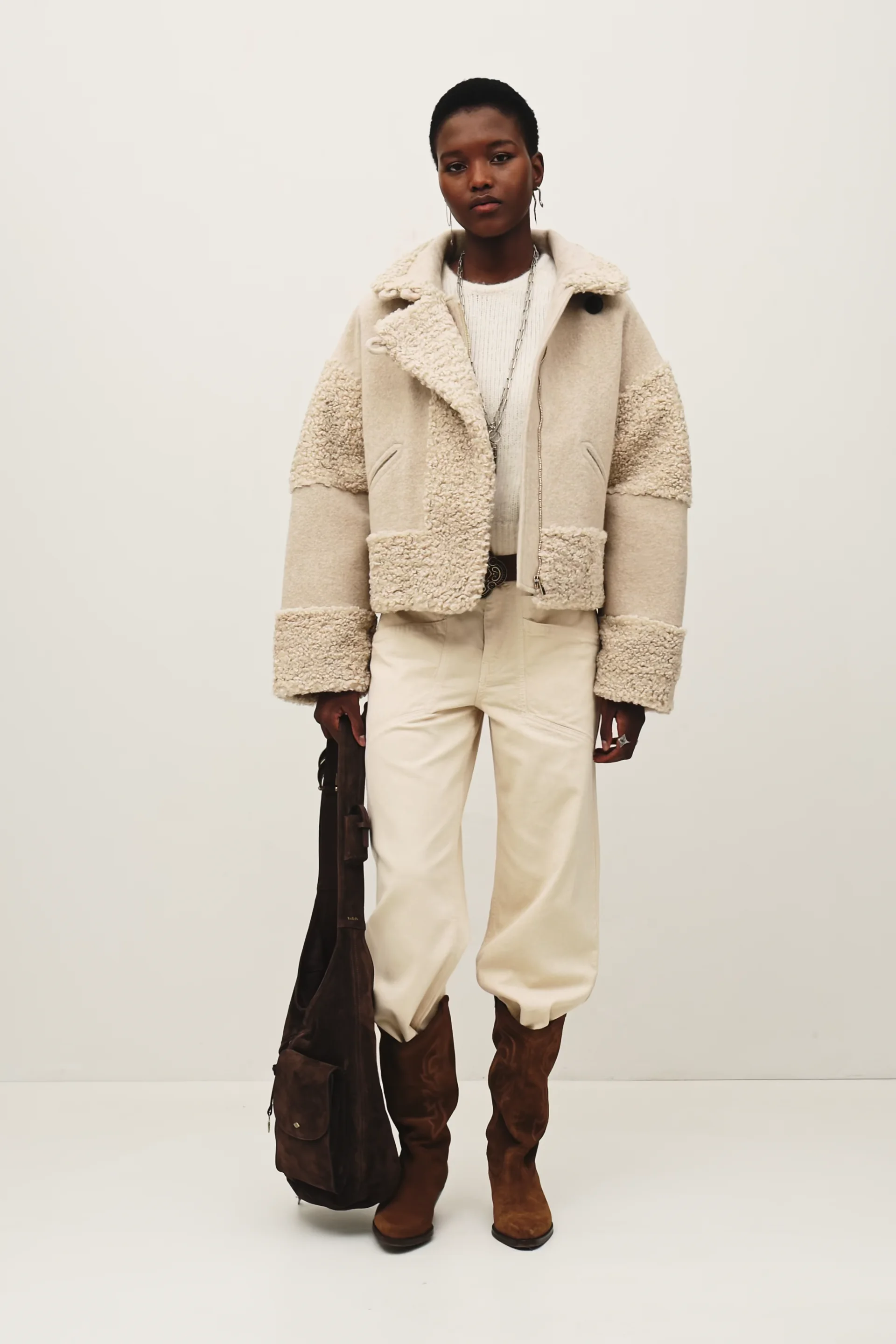 Short Coat Fleet Off-White // ba&sh US