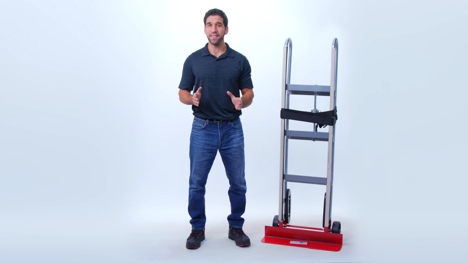 Aluminum Appliance Truck with Ratchet Belt Tightner - Milwaukee