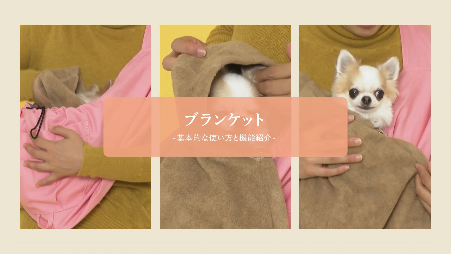 愛犬の防寒はボアブランケット │ ドッグスリング・犬の抱っこ紐専門