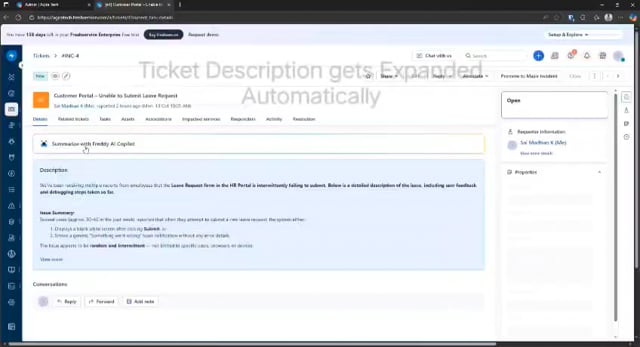 Freshworks Expand Ticket Description Integration | Freshworks