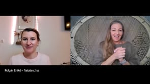 Fiatal arc Polgár Enikővel