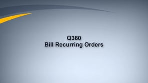 Invoice Recurring Sales Orders