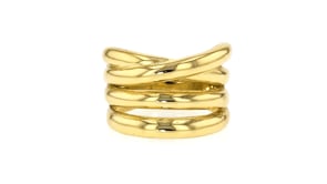 14kt Yellow Gold-Plated Multi-Row Ring
