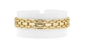 14kt Yellow Gold-Plated Panther-Link Bracelet