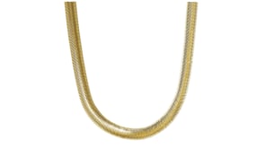 Italian 8mm 14kt Yellow Gold-Plated Snake-Chain Necklace
