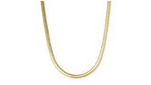Italian 4mm 14kt Yellow Gold-Plated Flat Snake-Chain Necklace