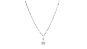 Sterling Silver-Plated Necklace with 6.20 ct. t.w. CZs