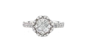 C. 2020 Vintage 1.30 ct. t.w. Diamond Cluster Ring in 14kt Two-Tone Gold